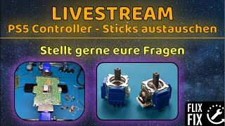 LIVESTREAM | PlayStation 5 Controller - Replace analog sticks with TMR sticks - Fix stick drift