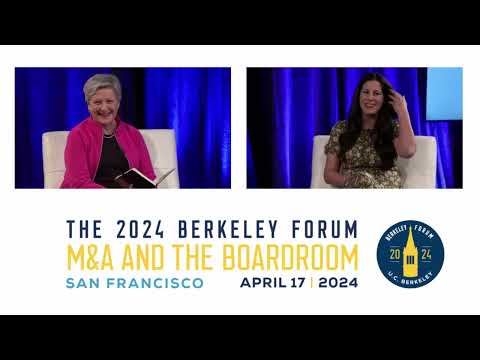The 2024 Berkeley Forum M&A and the Boardroom: Book Talk