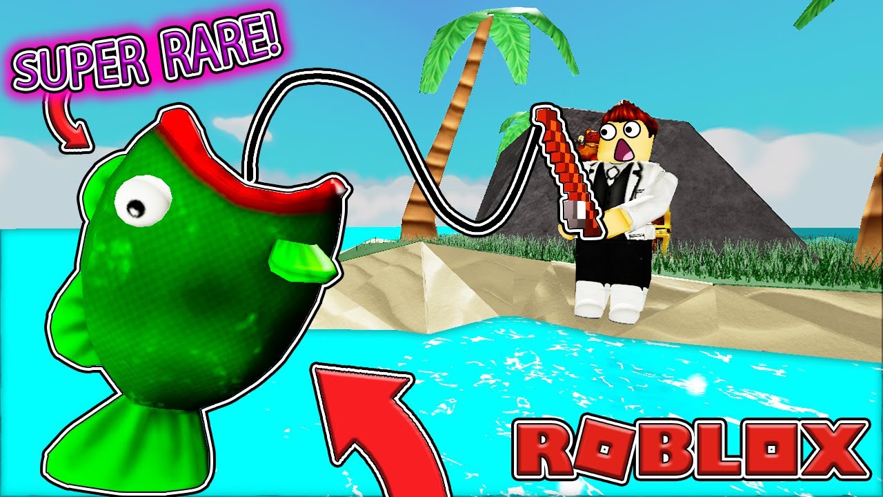 Catching The Super Rare Fish In The Game Roblox Fishing Simulator - roblox assassins creed song id roblox flee the facility