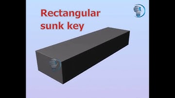 Rectangular sunk key