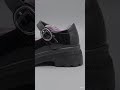 UntitledPERELLA Glossy Plain Leather Black Shoes for Girls – School & Formal Doll Shoes (3cm Heels)