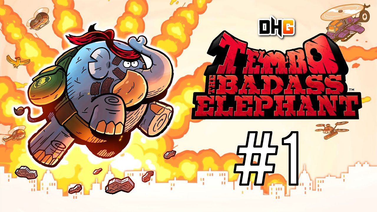 Tembo The Badass Elephant Gameplay (Part 1) - Stage 1: Battle of Shell City (100% Completed)