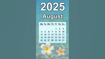August 2025 Calendar 