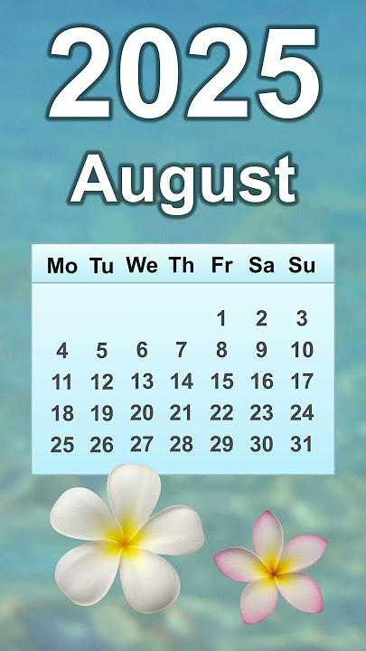 August 2025 Calendar