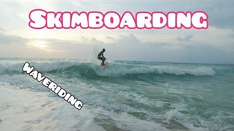 Skimboarding wave ride Philippines//Board got broken💔