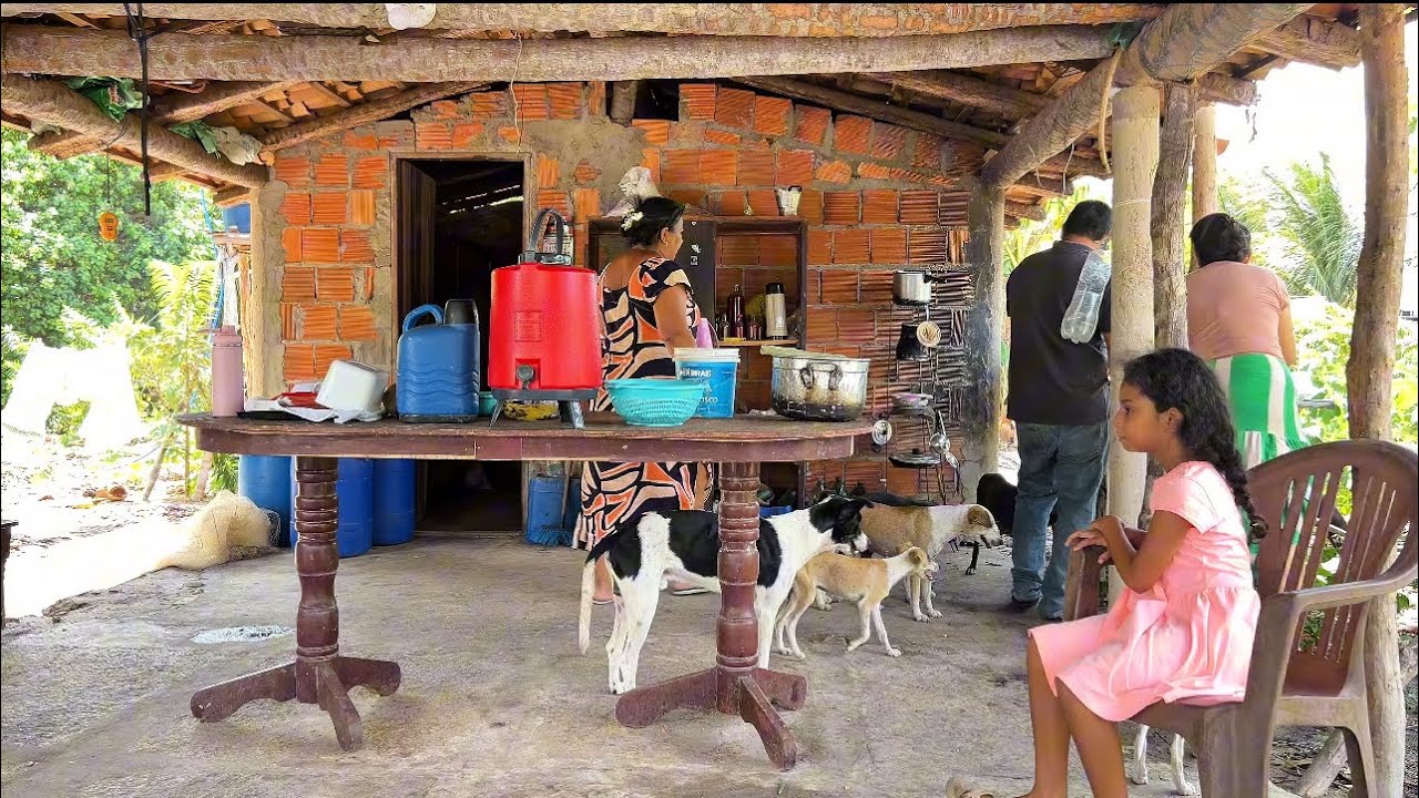 FOMOS ALMOÇAR NA ROÇA NO SÍTIO NOSSA ROÇA DO SEU JOÃO : PARNAÍBA PIAUÍ 