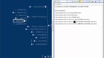 Web前端开发之HTML5+CSS3快速入门-8.time元素