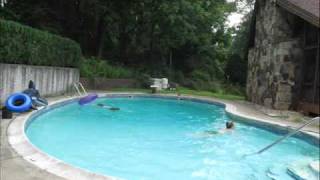 Stop motion.swimming pool