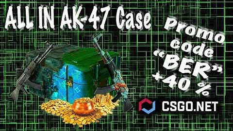 CSGO.NET promo code "BER" +40% bonus to new deposit/ Open ALL IN AK-47 Case / (mycsgo)
