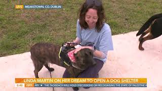 17.04.24 Eurovision star Linda Martin at her new sanctuary; Dublin Dog Hub