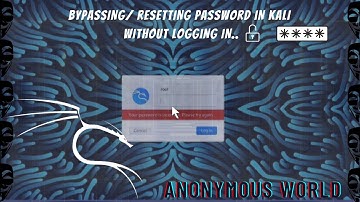 How to bypass /reset Kali Linux Password | No tools Required