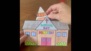 Back to School Prayer First Day of School Christian Craft for Kids