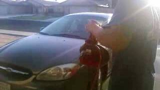 How a redneck dries off his car