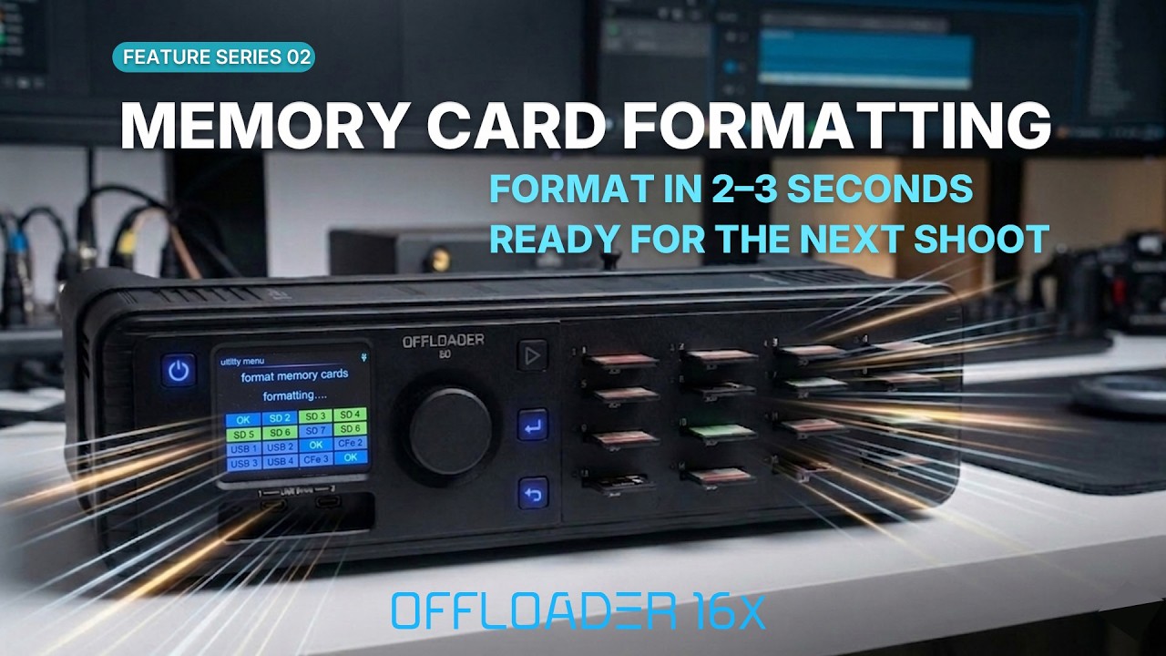 OFFLOADER 16X Feature Series 02 | Memory Card Formatting