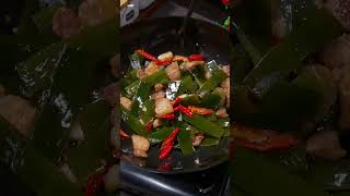 Fried kelp, simple and delicious #cooking #recipe