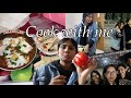 COOK WITH ME for my FRIENDS of 10years👩🍳🥰| School tour,shakshuka,white sauce pasta & more