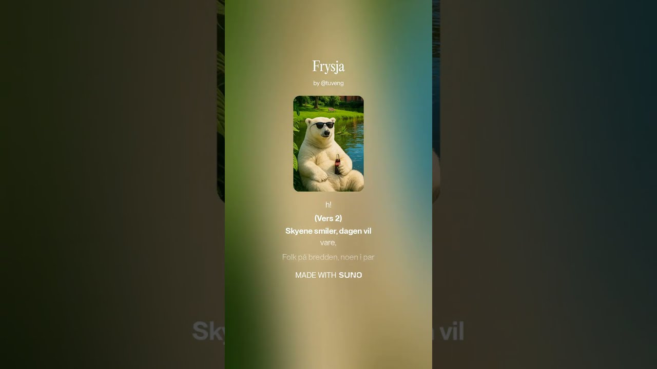 V I N FRYSJA Official Lyric Video Sommerl T 2025