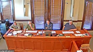 Commissioners Discuss Courthouse Repairs and Bids Amidst Leaking Concerns