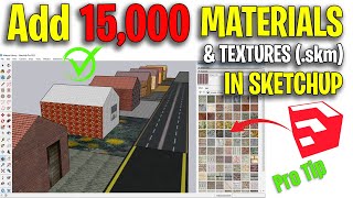 How to save Materials and textures (.skm) in SketchUp 2023 | create 15000 custom material library screenshot 4