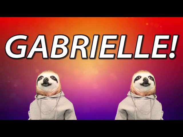 HAPPY BIRTHDAY GABRIELLE! - SLOTH HAPPY BIRTHDAY RAP