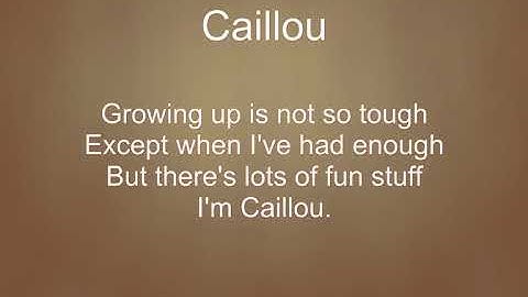 Thumbnail of Caillou (English)