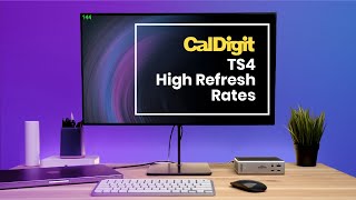 caldigit ts4 & element hub | adding a high refresh rate monitor | up to 144hz @ 4k