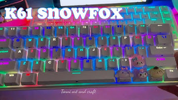 Kemove K61 Snowfox Unboxing and Review by @Tonniartandcraft #kemove #Kemovek61 #keyboard #review