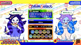 【ポップンLively】エレフラッドウェイヴ(NORMAL)Aqua