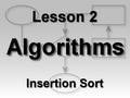 Algorithms Lesson 2: Insertion Sort