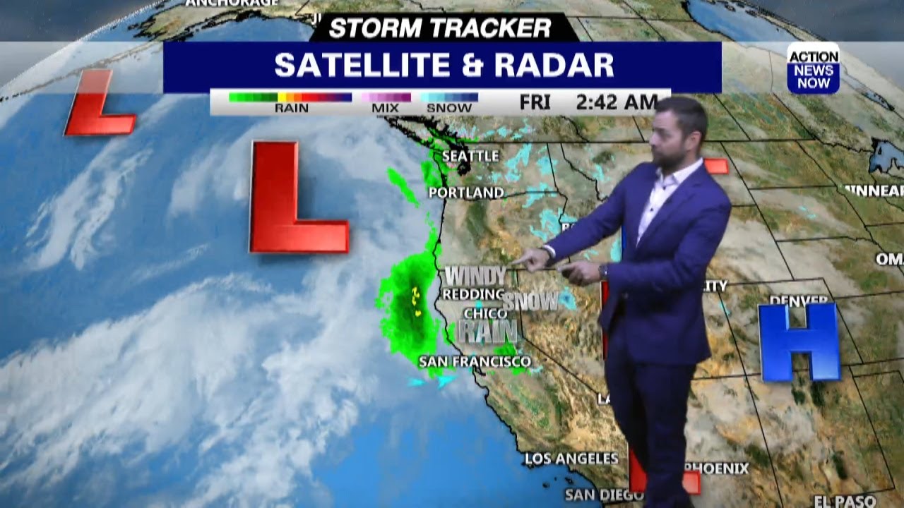Storm Tracker Forecast: Heavier rain & snow & gusty winds arrive Friday ...