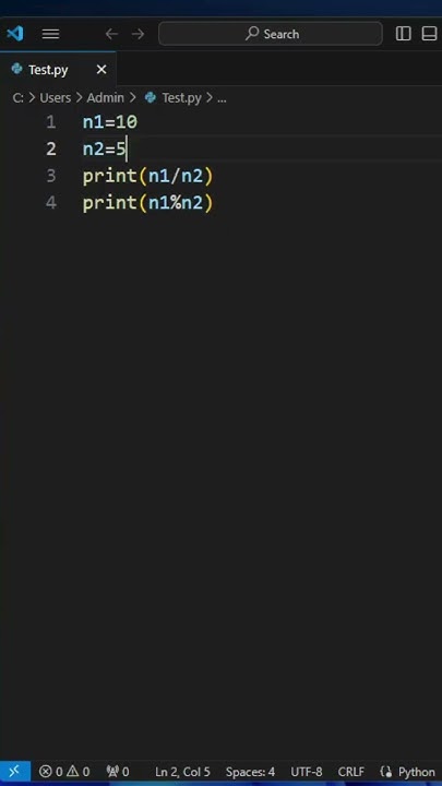 Difference between Modulus operator and Division operator in python ...