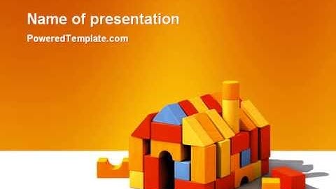 Color Bricks PowerPoint Template by PoweredTemplate.com