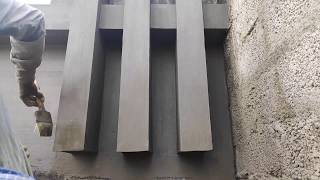 Amazing Parapet Projection Design | Implementation by Cement Sand Rendering | Time-lapse