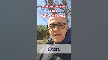 Sous-Totaux Excel | Automatiser en 1 Clic ! 👍