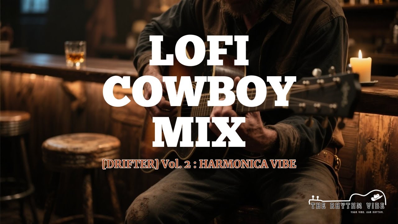 Lofi Cowboy Music (Haunting Harmonica Mix) | [DRIFTER'S VIBE] Vol. 2 | The Rhythm Vibe