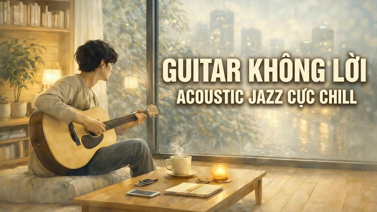 1 Giờ Guitar Không Lời Thư Giãn | Tình Khúc 80s 90s Acoustic Jazz Cực Chill