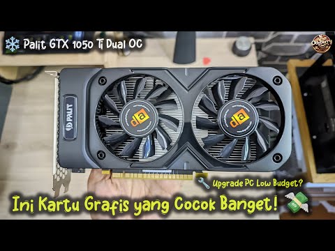 ❄️ Tetap Dingin! Dual Fan Palit GTX 1050 Ti Cocok Buat Gaming Panjang 🧊