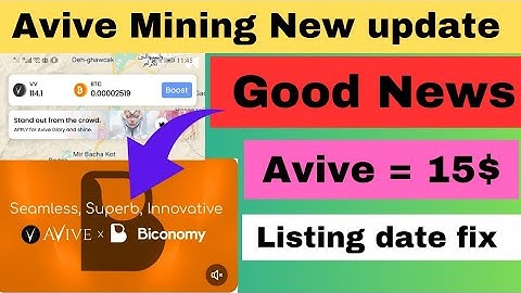 Avive Mining App New update | Avive coin partnerships | Avive Listing | Avive price=?