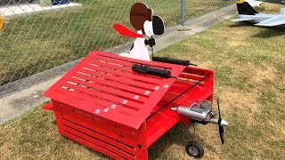 Snoopy Doghouse Rc Plane At Warbirds Over Whatcom With Crashes And Surprises Youtube