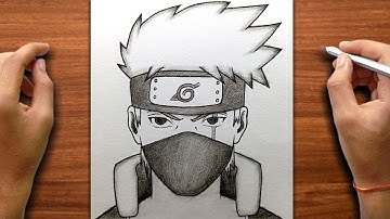 Kakashi tekenen | Hoe je stap voor stap een Kakashi Hatake tekent | Voor beginners