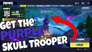 How To Get The New Purple Skull Trooper Fortnite Skull Trooper Added Back