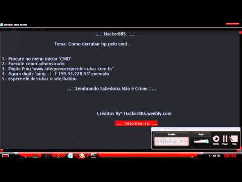 Como Derrubar Site/Habbo Pelo CMD