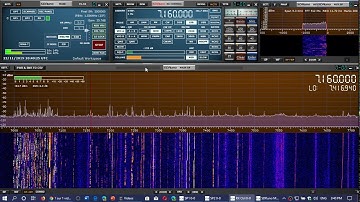 Tuning with Comments 6604 to 7780 kHz Shortwave SDRplay RSP1A Receiver MLA 30 loop antenna