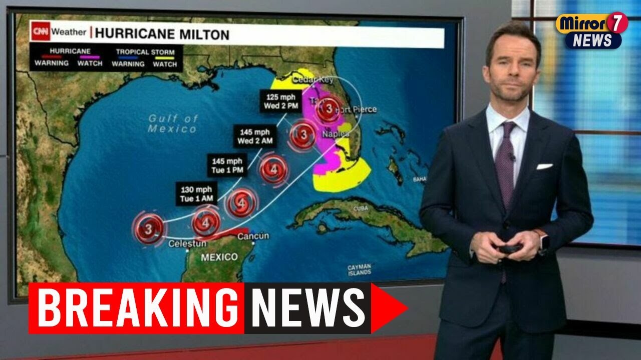 Florida Prepares as Hurricane Milton Intensifies, Evacuations Underway ...