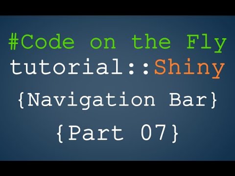 R shiny app build | Navigation Bar (part 07) [Continuous coding tutorial]