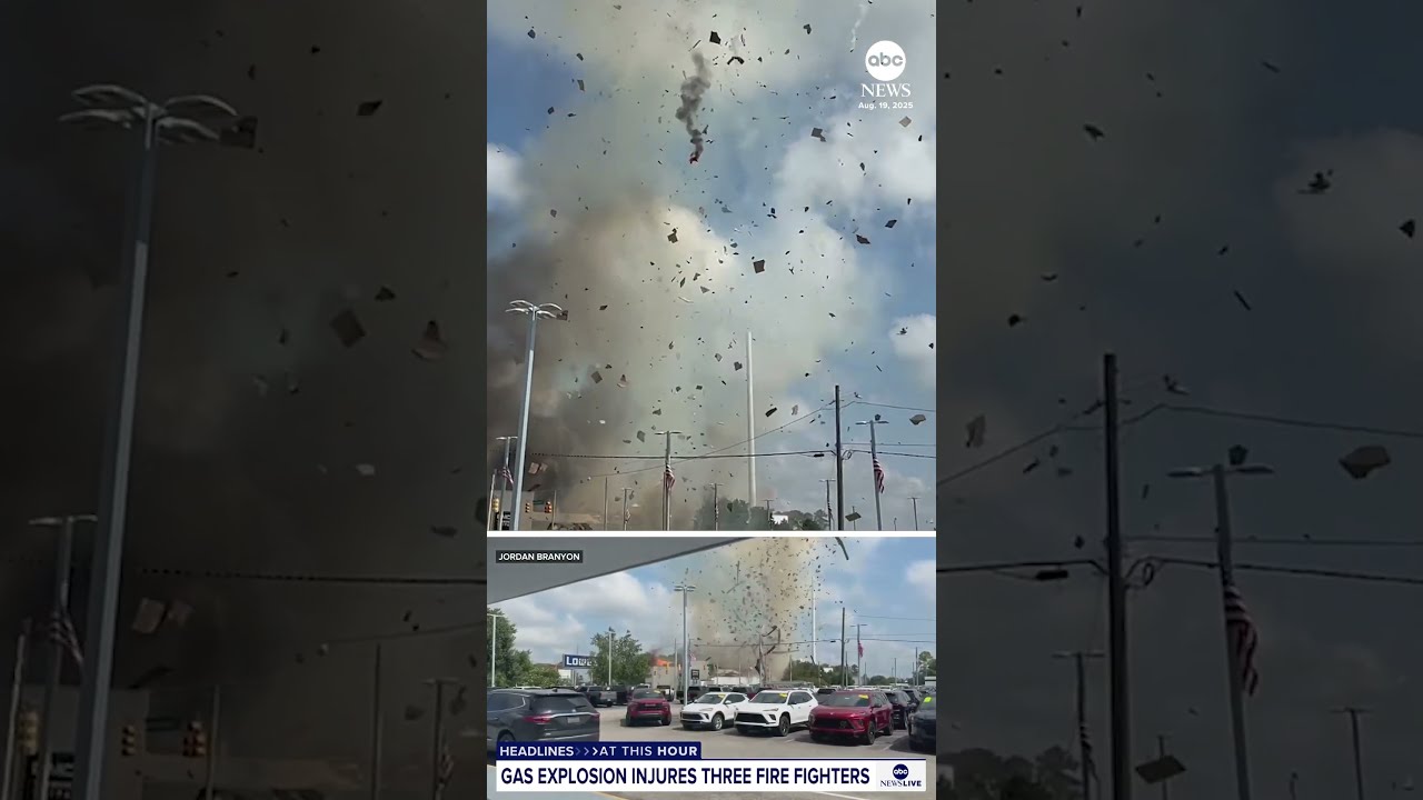 Explosion Injures Three Firefighters Responding To Gas Leak