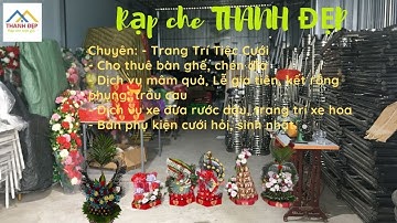Vệ sinh, dọn dẹp lại kho tiệc cưới, rạp che thanh đẹp ở hẻm đối diện nhà tù phú Quốc
