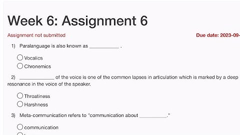 NPTEL Public Speaking week 6 Assignment answers 2023 #nptel #nptel2023 #nptelcourseanswers #speaker