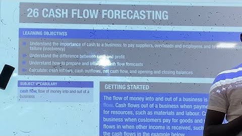 Business IGCSE (Cash Flow Forecasts: Opening and Closing balance)