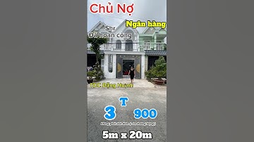 Tái định cư Đặng Huỳnh giá tốt chủ nợ bán gấp shr đã hoàn công gần QL50 bình Chánh #nhadep